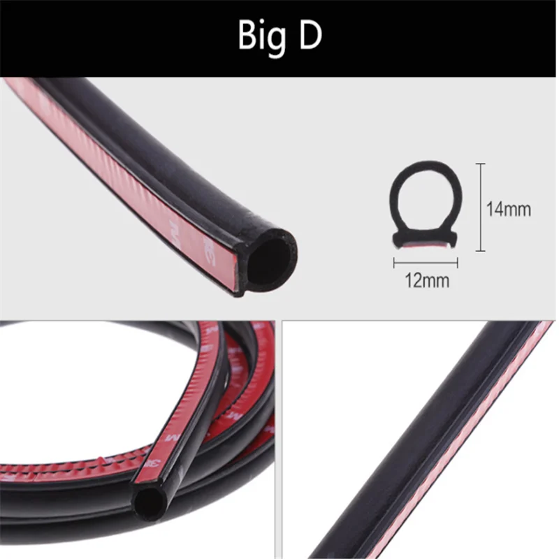 Уплотнительная лента для автомобильной двери 5 метров в форме B P Z большой D EPDM
