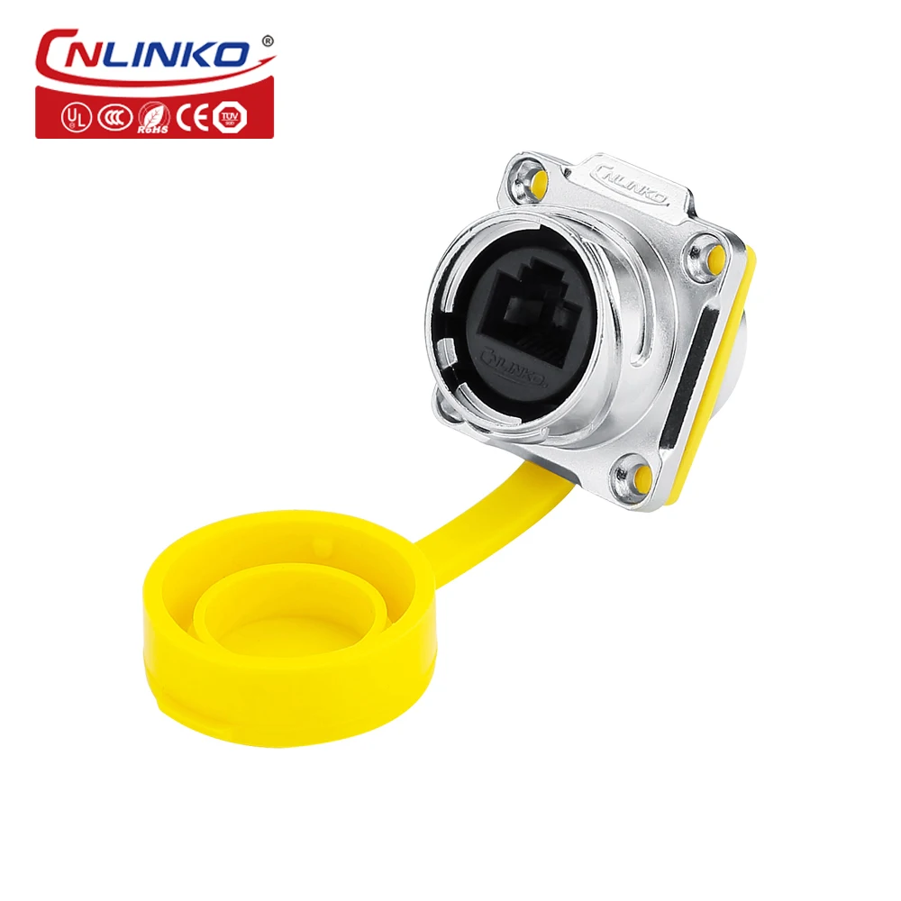 Высококачественный металлический водонепроницаемый коннектор IP65 RJ45