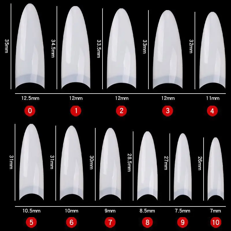 32/500/600 шт./компл. акриловые накладные ногти Типсы для практики ногтей