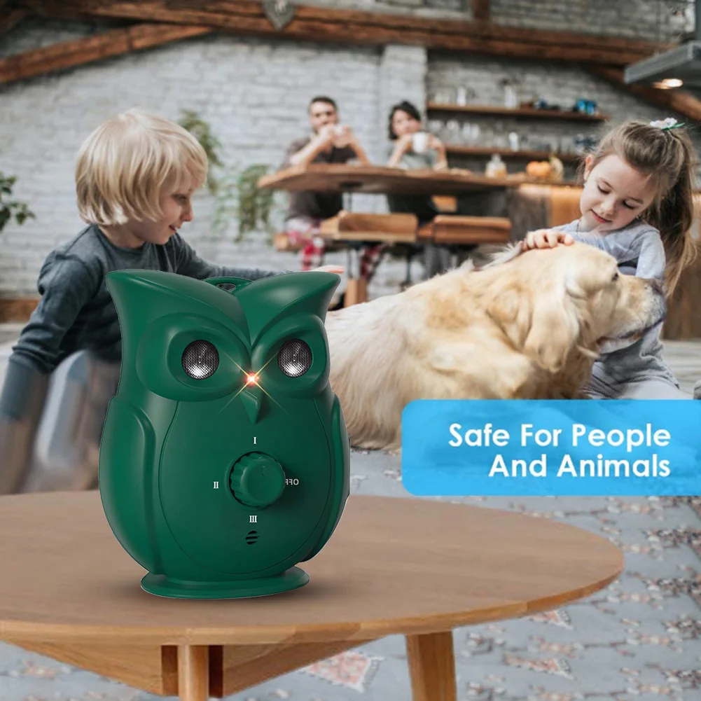 

Owl Ultrasonic Anti Bark Dog Training Stop Barking Led Ultrasonic Repeller Handheld Outdoor Tool Puppy Pet Supplies