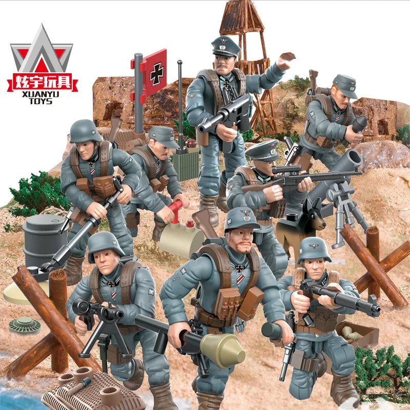 Новый вызов военной службы мини SWAT Soliders фигурки армейское оружие пистолеты