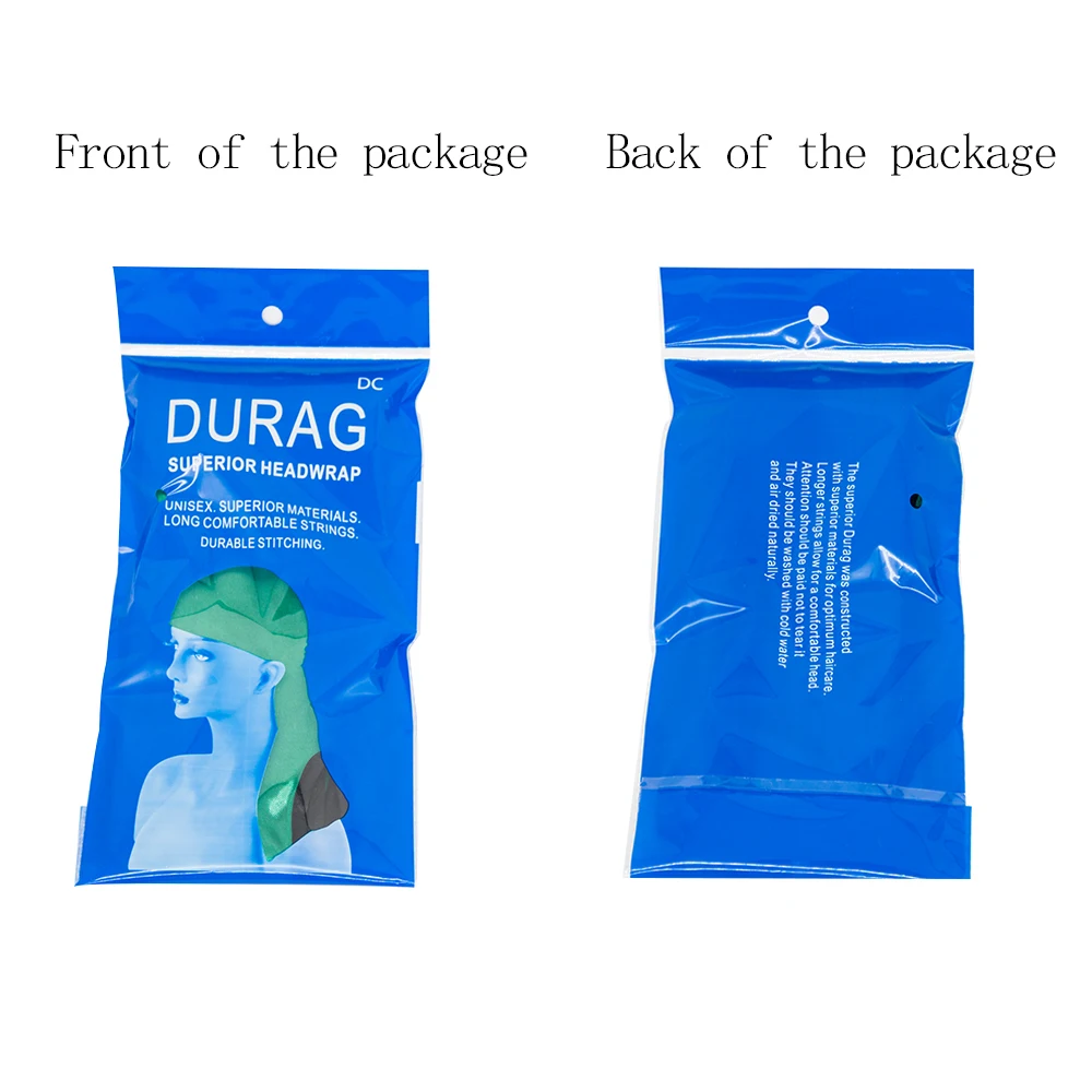 Модные однотонные аксессуары для волос Durag шелковая атласная воздухопроницаемая