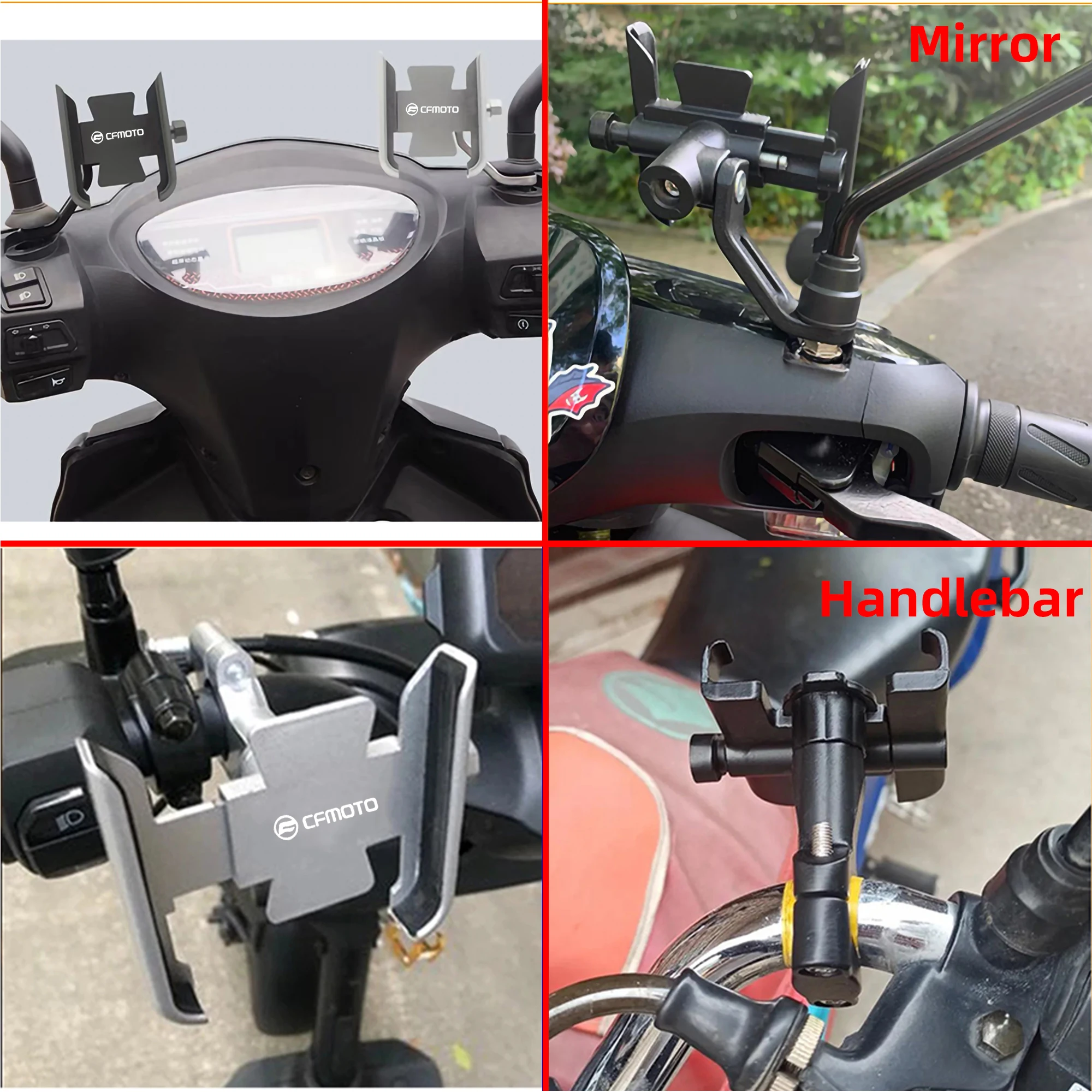 motorcycle accessories handlebar mobile phone holder gps stand bracket for cfmoto 150nk 250nk 400nk 650nk nk 150 250 400 650 free global shipping