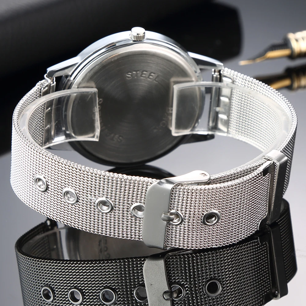 

Women Silver Watches 2020 New Stylish Minimalist Quartz Clock Full Steel Watchband Hot Clock bayan kol saati