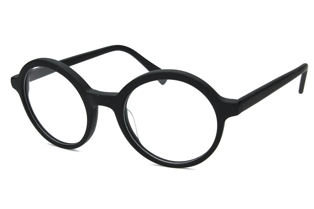 Black Glasses Frame Ретро Оптические очки женские круглые черные Черепаховые роговые оправы очки оправа прозрачные линзы Gafas винтажные очки ботаника - Цвет оправы: Black Glasses Frame