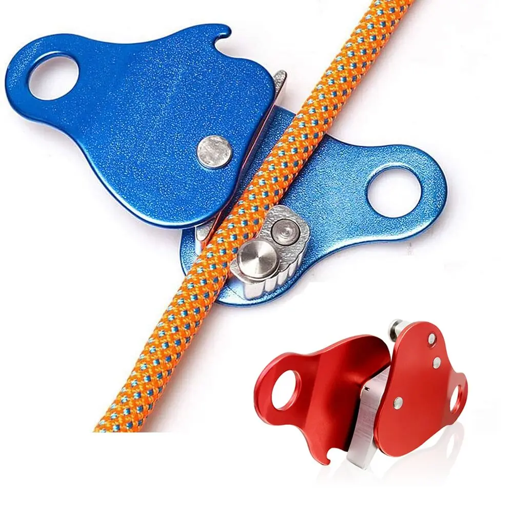 

Outdoor Sports Red, Blue Rock Climbing left Right Hand Mountaineer Handle Climbing Rope Tools Ascender