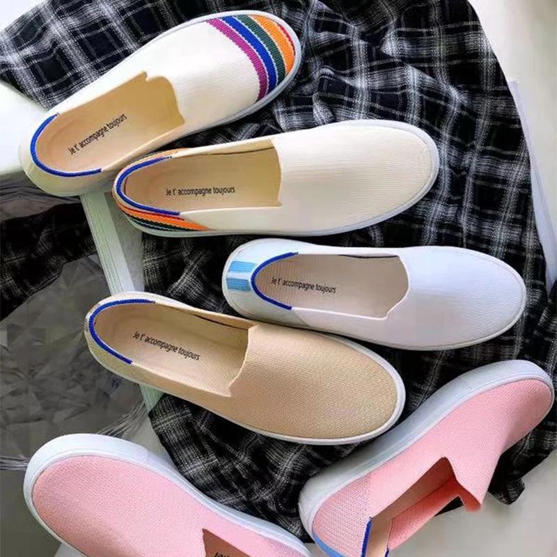 Туфли Lefu женские универсальные простые вязаные туфли лодочки повседневная обувь