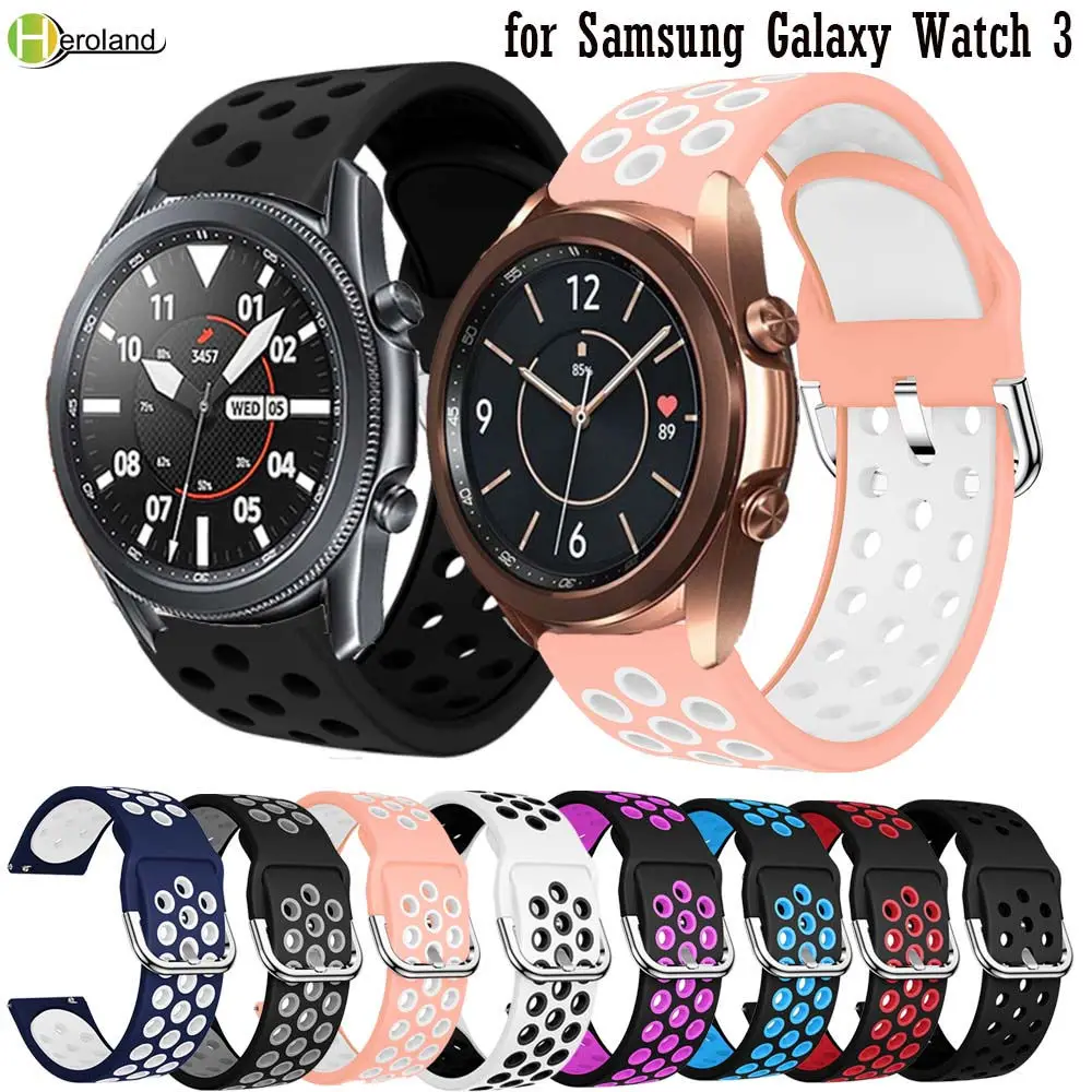 

Силиконовый ремешок для Samsung Galaxy Watch 3, 45 мм, 41 мм, 22 мм