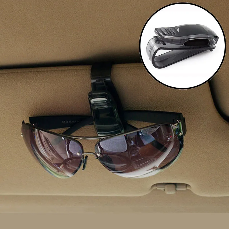 

Glasses Holder Sunglasses Clip Car Accessories Stickers For Toyota alphard Crown Tundra PRADO 4Runner Avensis Accessories