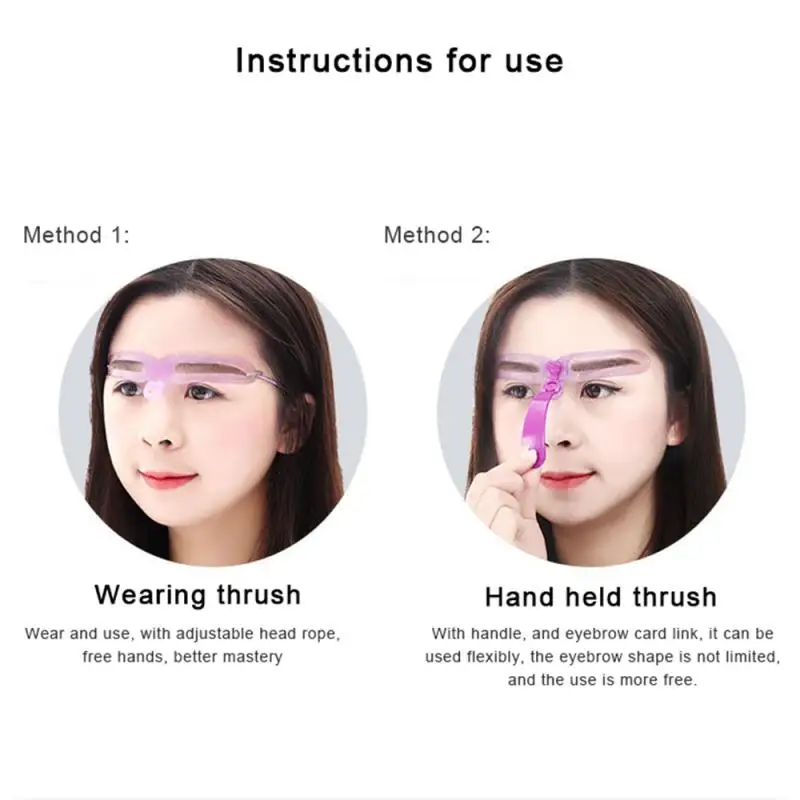 8Pcs Brow Stencils Eyebrow Card Reusable Women Shaping Drawing Template Permanent Makeup Tool Enhancers | Красота и здоровье