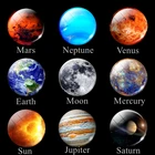 Магнит на холодильник, восемь планет, полная луна, солнечная система, Вселенная, планета, галактика, туманность, звезда, 30 мм, магниты на холодильник, домашний декор