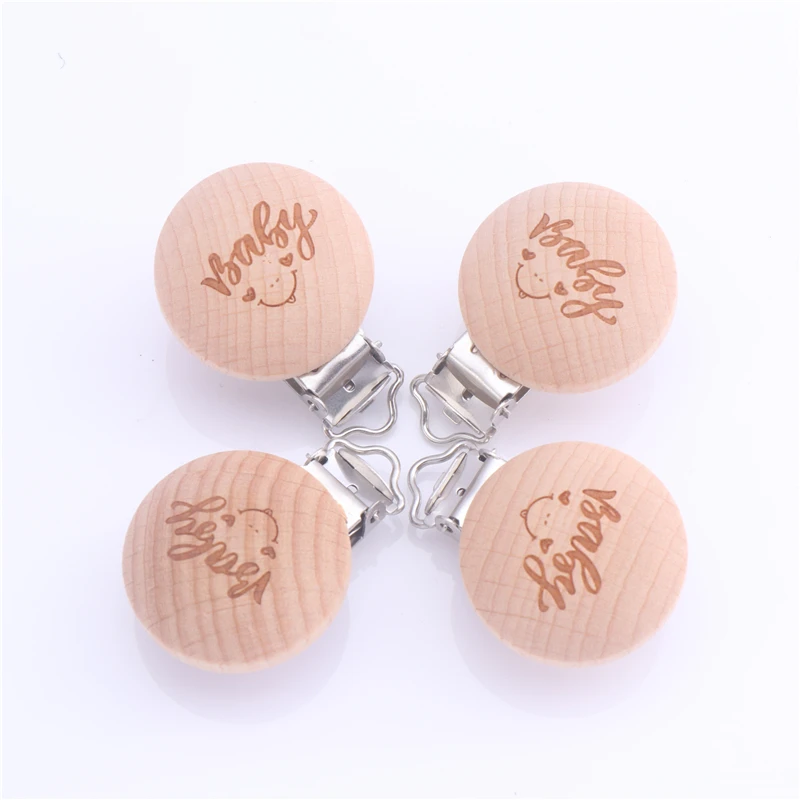5 шт./лот пищевой бук деревянный зажим в форме животного сердца фиксатор для