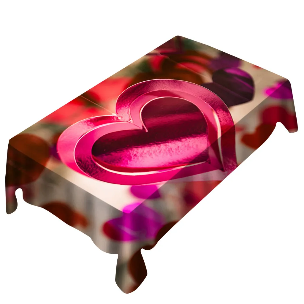 Скатерть сладкая любовь сердце печать скатерть для банкета вечеринка Декор дома