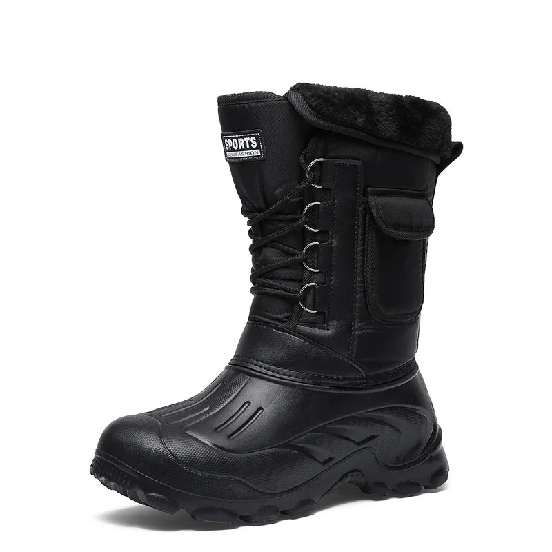 

Men's Winter Boots Warm and Waterproof Sports Shoes 2021 Outdoor Activities Work Fishing Boots Men's Shoes Warm Winter Boots