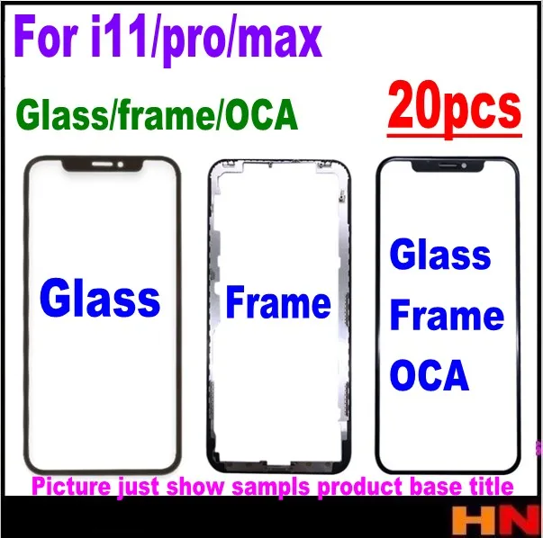 Передняя стеклянная линза для ЖК-экрана iPhone 11 pro X XR XS MAX 20 шт. | Мобильные телефоны и