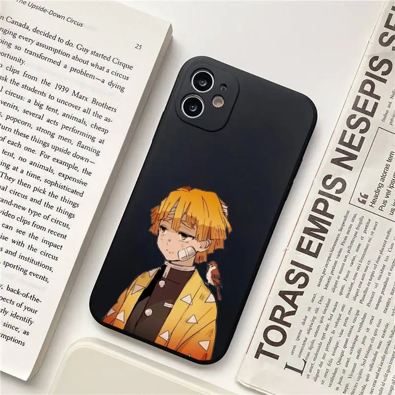 

Demon Slayer Agatsuma Zenitsu Phone Case for iPhone 12 11 mini pro XS MAX 8 7 6 6S Plus X 5S SE 2020 XR