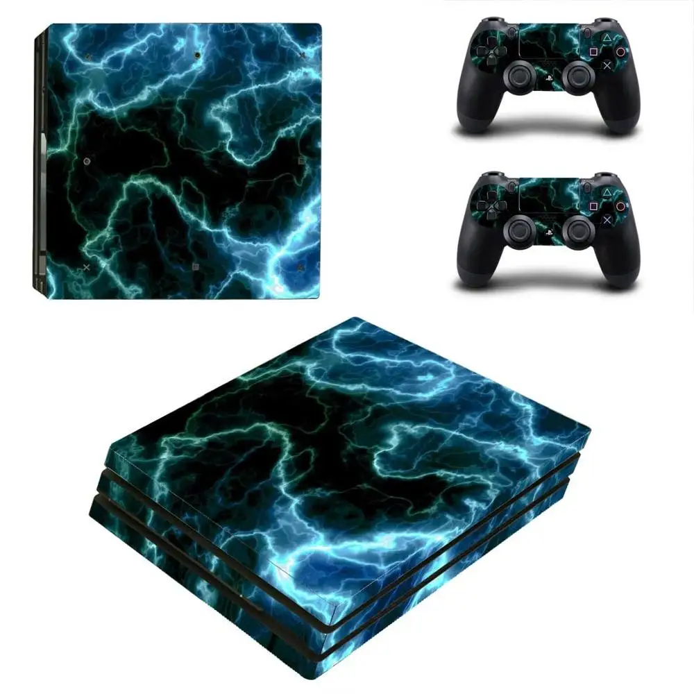 PS4 Pro lightning sticker s PS 4 Play station виниловые наклейки для playstation консоли и