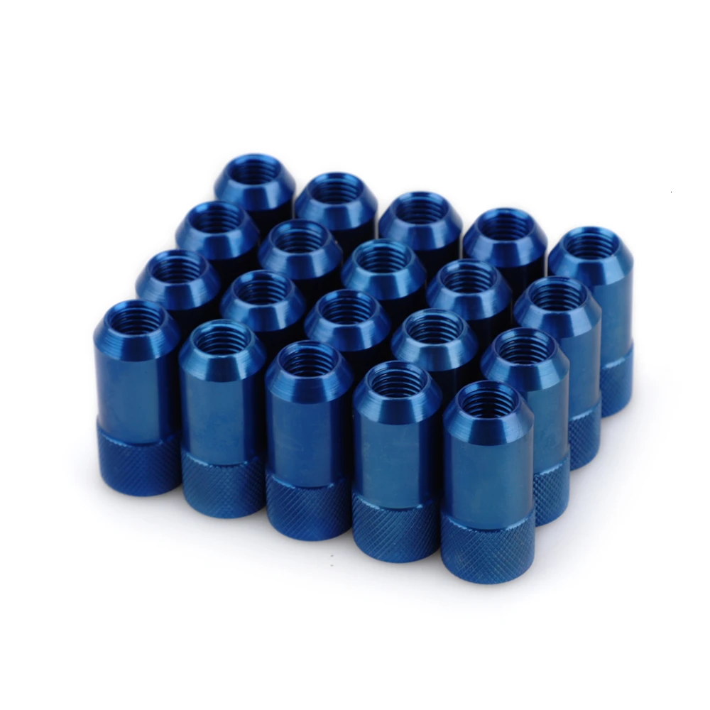 20 PCS 42mm Length Racing Lug Nuts d1 Alloy Aluminum 7075-t6 m12x1.5 Aftermarket Wheel Nut Jdm Accessories