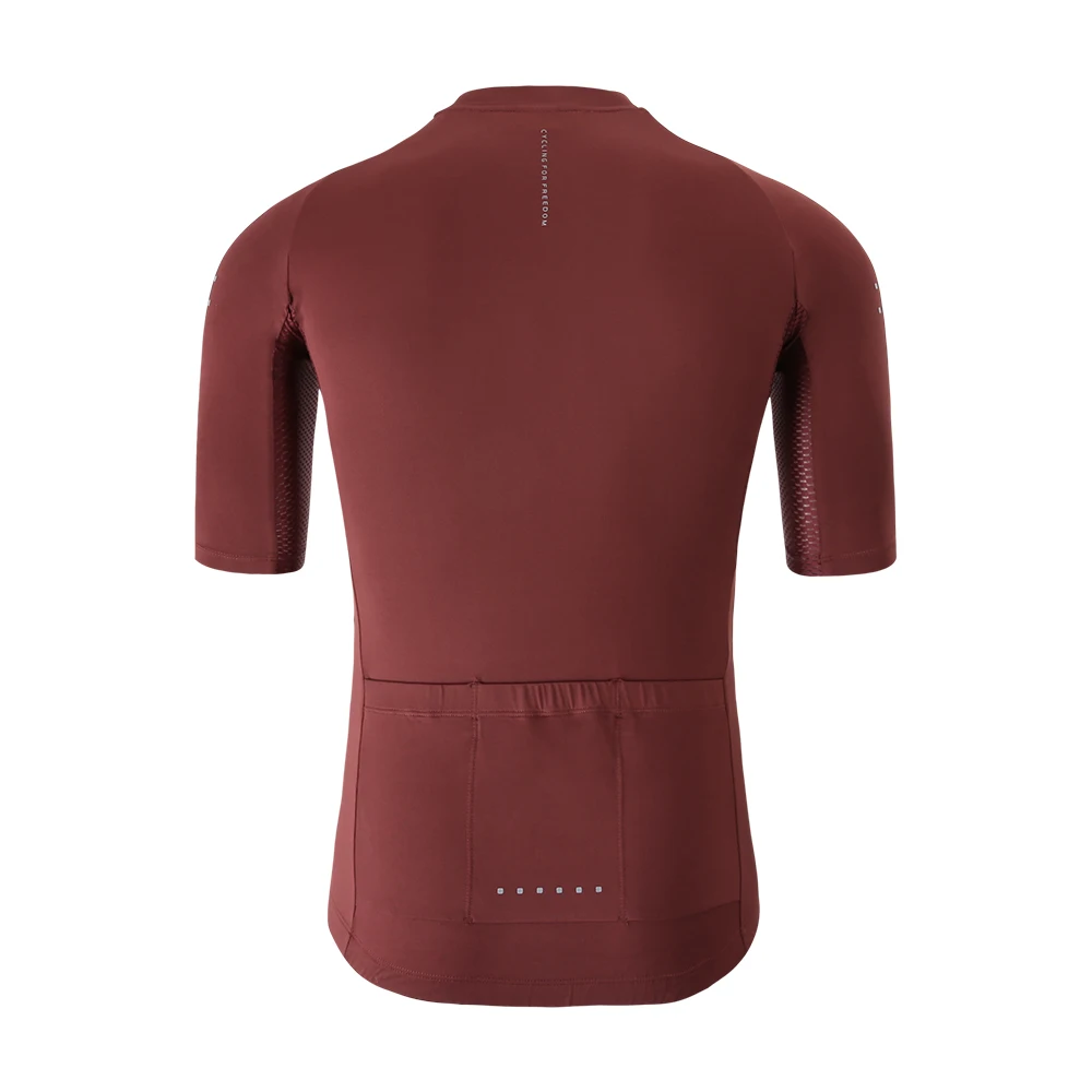 Мужская велосипедная футболка на молнии с 3 задними карманами|Майки для