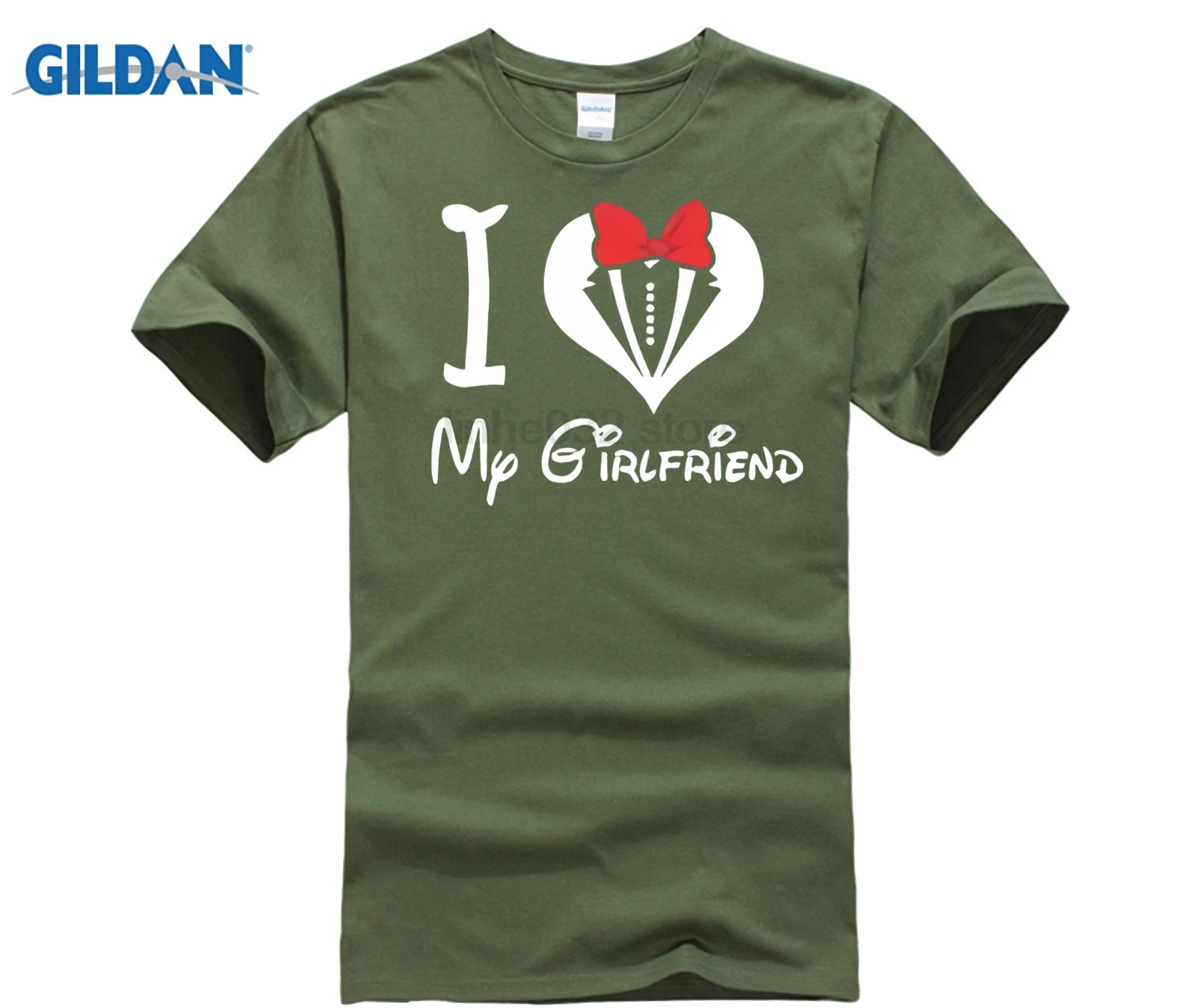 I Love My для парня девушки целующиеся мультфильмы V day комплект летняя Хлопковая