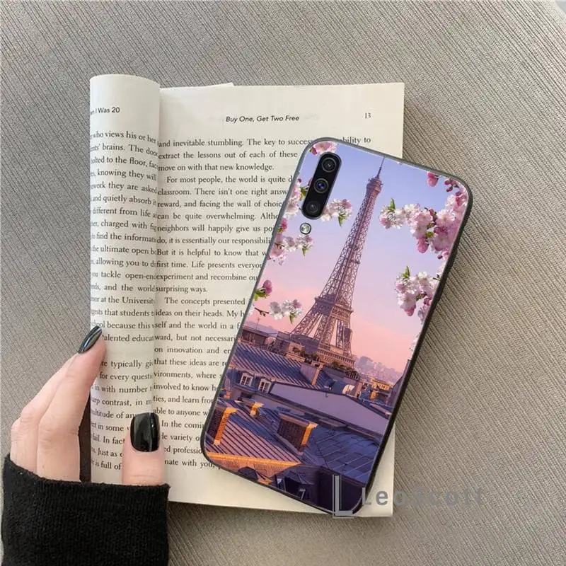 

Romantic Paris Eiffel ToweR Phone Case For Samsung A20 A30 30s A40 A7 2018 J2 J7 prime J4 Plus S5 Note 9 10 Plus