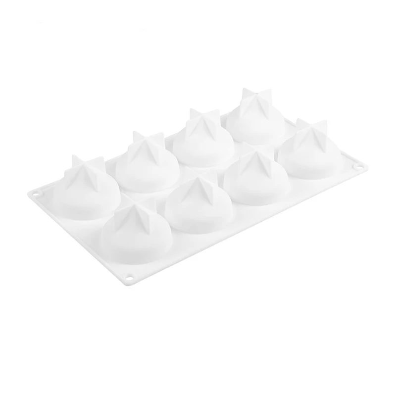 8 Cavity 3d Water Drop Round Silicone Cake Mold for Kitchen Chocolate Mousse Bread Dessert Pastry Bakeware Pan Decorating Tools | Дом и сад