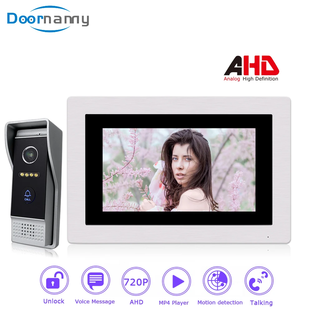 

Doornanny проводной 4 провода полный сенсорный Экран видео домофон Системы AHD720P 7 дюймов видео дверной звонок видео домофона обнаружения движени...