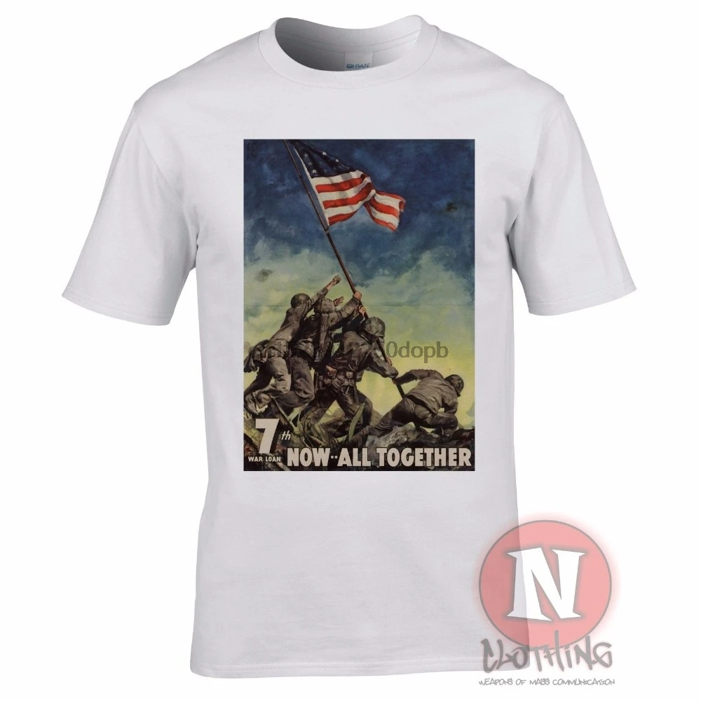 2 мировая война американский флаг Iwo Jima футболка военная история Второй мировой