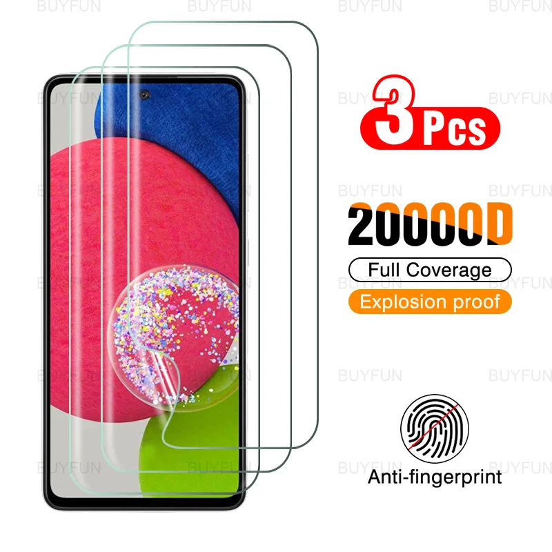 

3 шт. Передняя Гидрогелевая пленка для Samsung A52s 5G 6,5 дюймов HD полное покрытие Защитная пленка для galaxy galax a 52s 5g защита экрана
