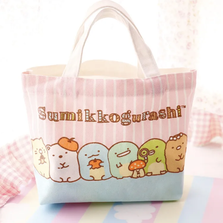 Мультяшный Sumikko Gurashi Игрушки для девочек модные сумки покупок через плечо