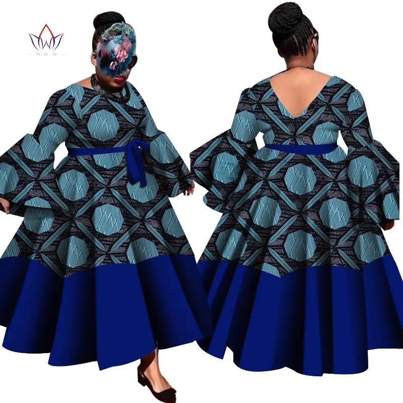 Новинка 2021 женские традиционные африканские платья брендовая одежда на заказ