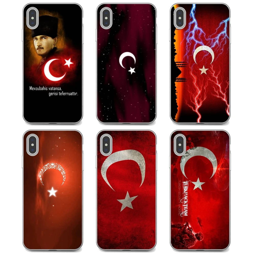 Для Xiaomi Redmi 2 S2 3 3S 4 4A 5 5A 6 6A 7A 9 9T 9C 9A Pro Pocophone F1 Turkei-Турция-Ataturk-флаг-баннер мягкие чехлы