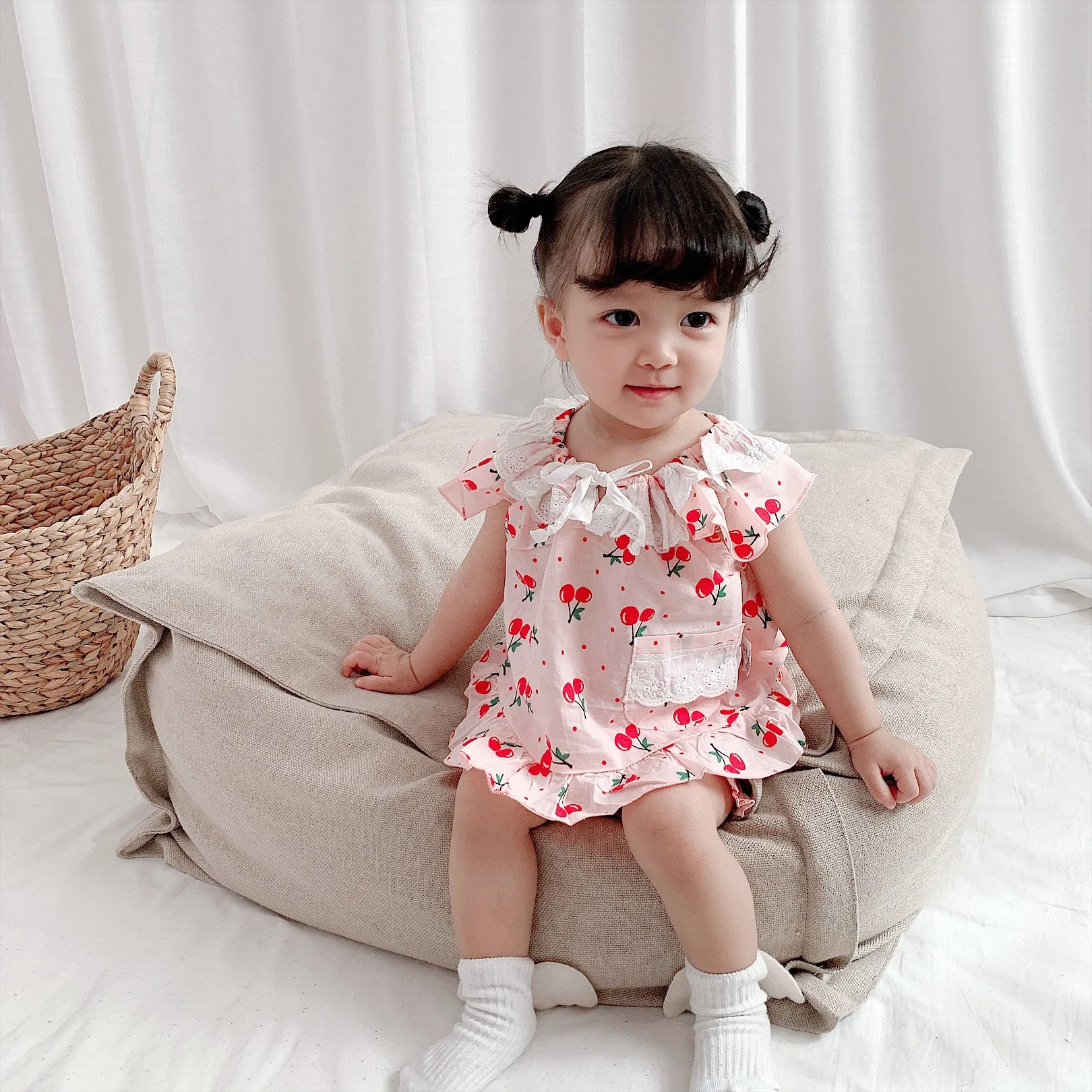 Лето 2020 Новое поступление комплектов одежды корейский стиль с фруктовым принтом