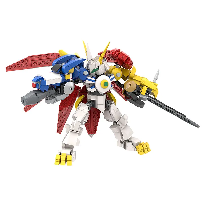 

DIY MOC новые строительные блоки Цифровой Монстр битва тираннозавр Омега чудовище меха Сборка строительный блок модель для подарков