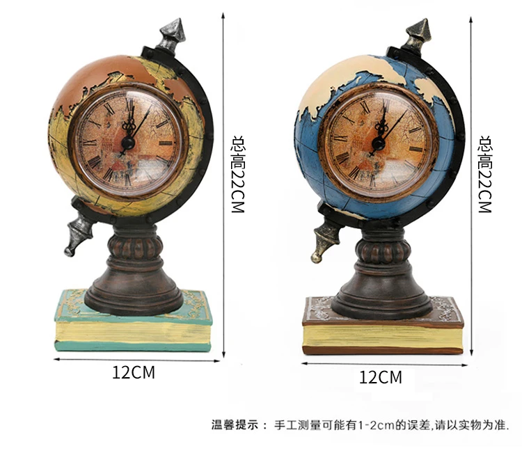 

Nordic Retro Table Clock Creative Art Luxury Personality Living Room Child Desk Clock Bedside Despertador Home Decoration DA60NZ