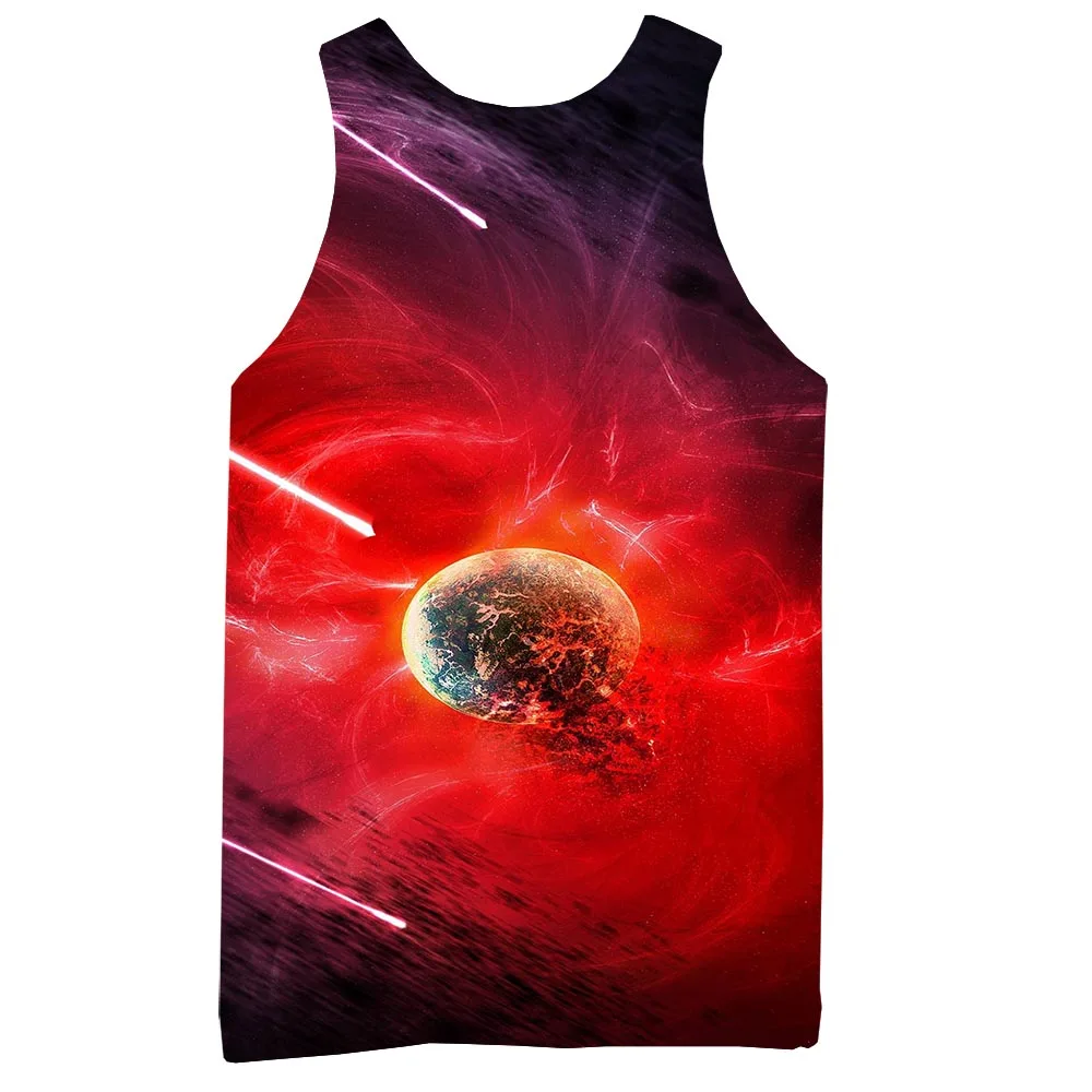 Майка с рисунком для мужчин 3D из набивной ткани пространство двух изделий: топа