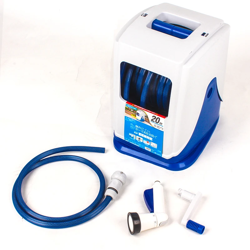 Вращающаяся на 360 ° катушка для садового шланга 20 м настенная тележка