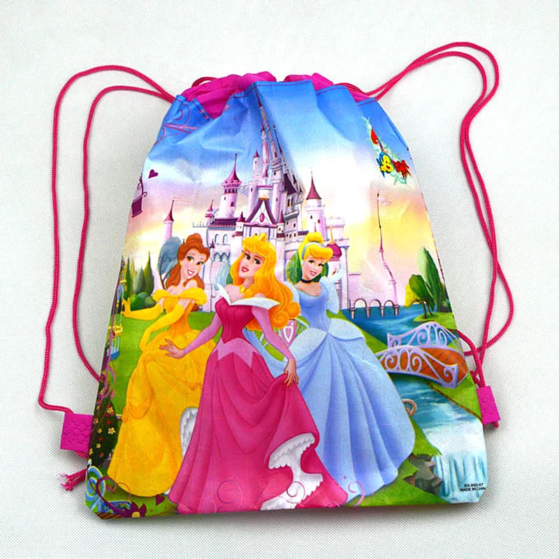 Disney Frozen тачки Минни Микки Маус Винни Принцесса София Моана нетканые ткани рюкзак