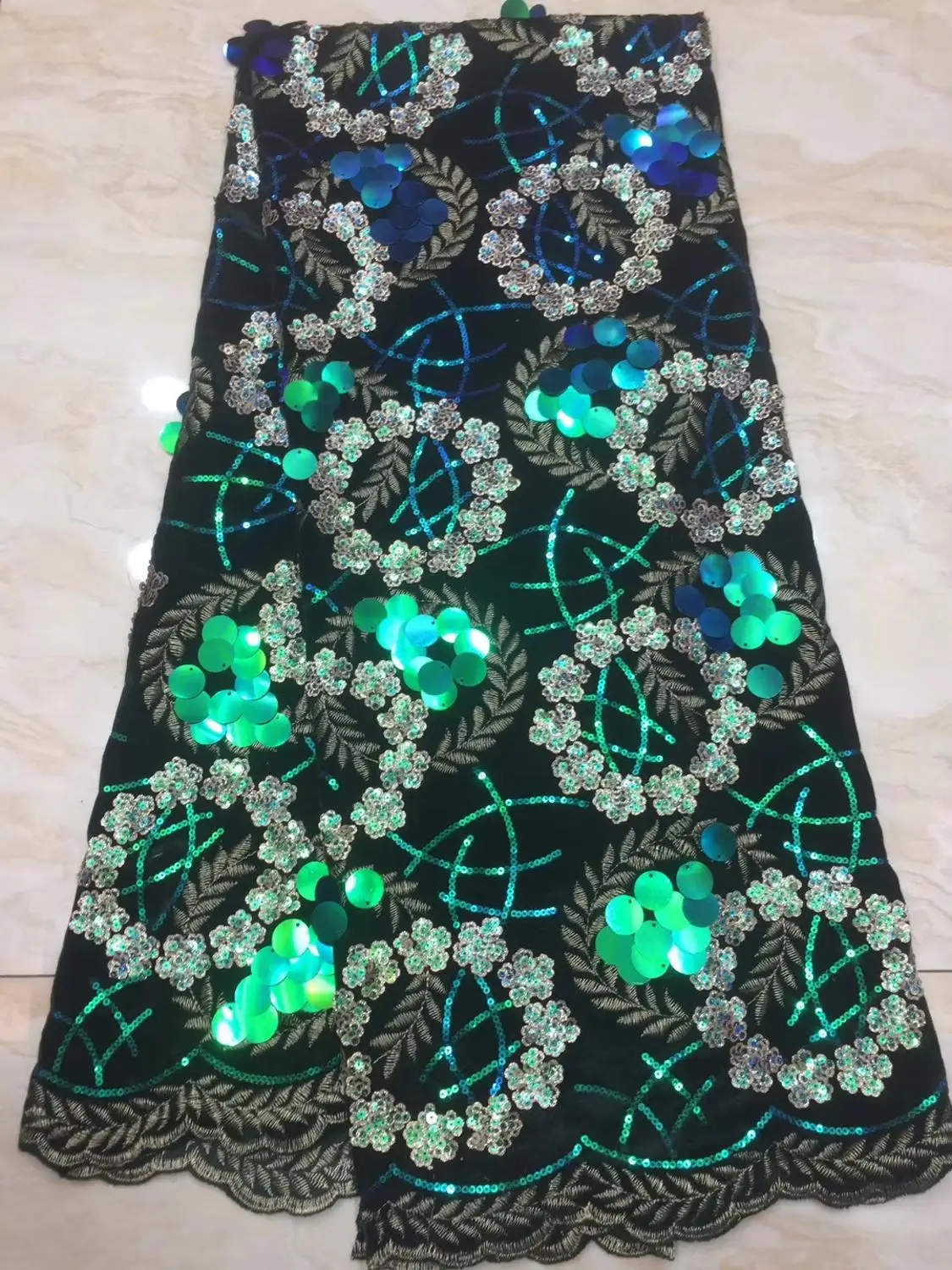 Бархатные кружевные ткани роскошные свадебные синие зеленые пурпурные