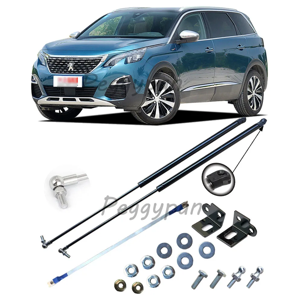 

2 шт., пружинные амортизаторы для капота, для Peugeot 5008 2017-2019