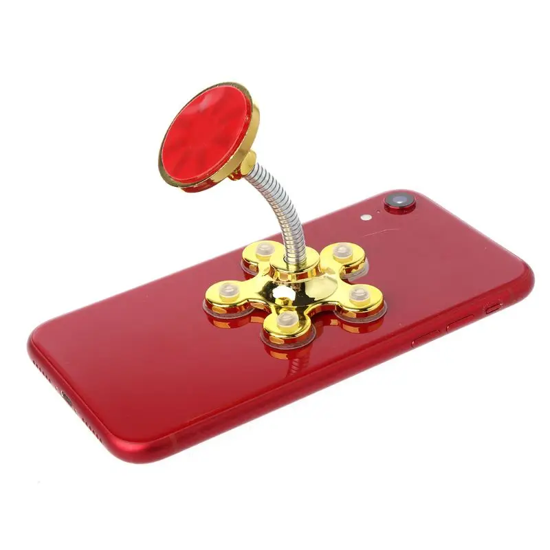 360 градусов вращающийся металлический цветок Волшебная присоска мобильный