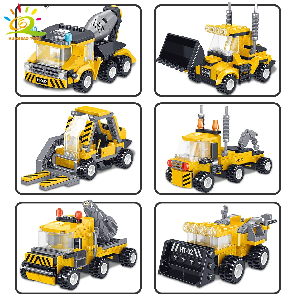 Высокотехнологичные строительные блоки MOC 6 в 1 718 шт. инженерная трансформация