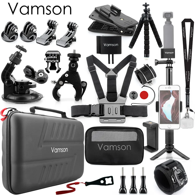 

Vamson for DJI OSMO Pocket camera Accessories Set Adapter Mount Holder Clip Selfie Stick Tripod Expansion kit Gimbal OPS01A