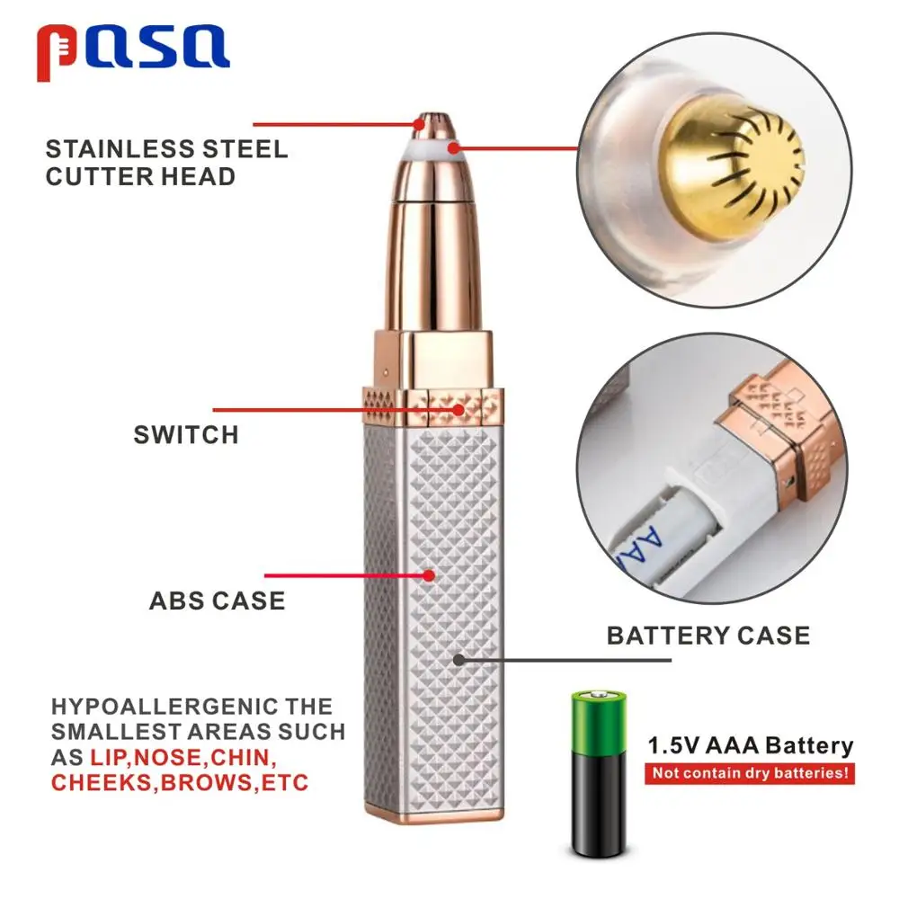 Электрический триммер для бровей бритье макияж безболезненный эпилятор