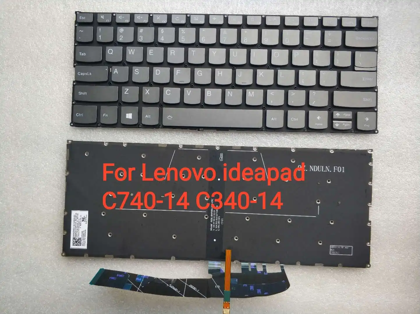 

New For Lenovo IdeaPad C340-14 14IWL C740-14 14API FLEX14 81SQ Keyboard US