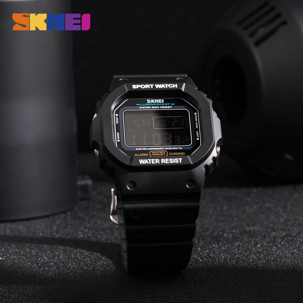 Часы наручные SKMEI мужские электронные с хронографом брендовые светящиеся