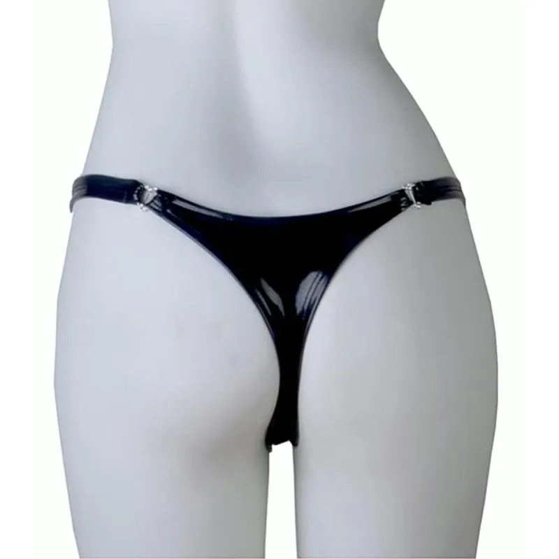Женские трусики-танга из искусственной кожи фетиш нижнее белье | Тематическая