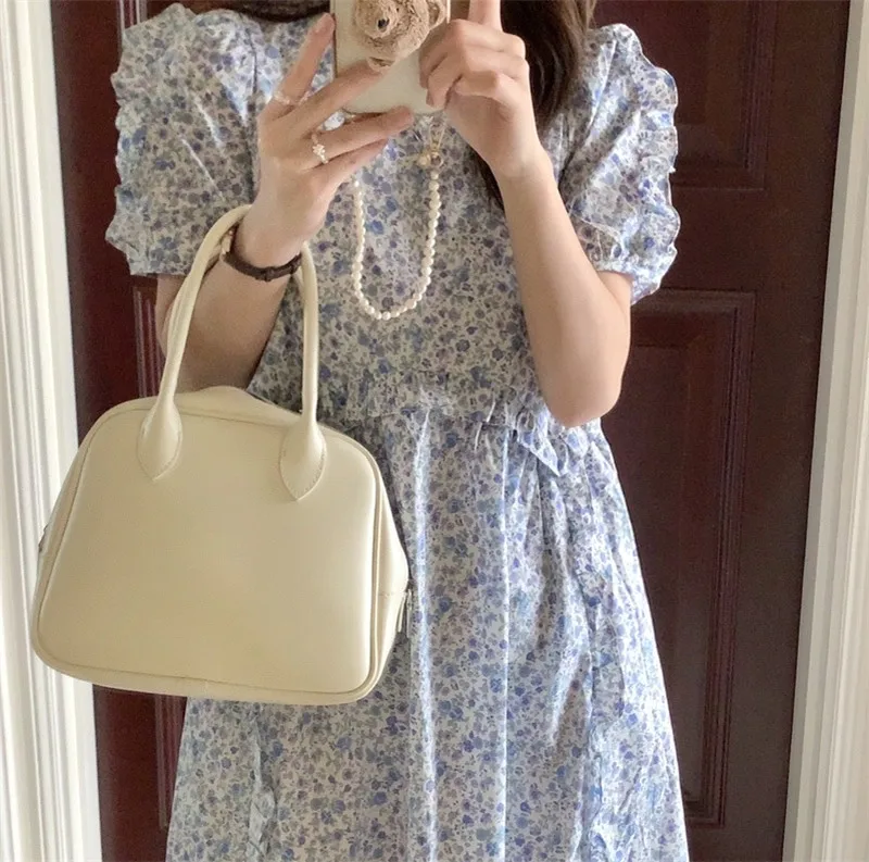 

2021 размера плюс Цветочный принт летнее платье длинное вечернее платье; В винтажном стиле; Платья с короткими рукавами пляжное женское плать...