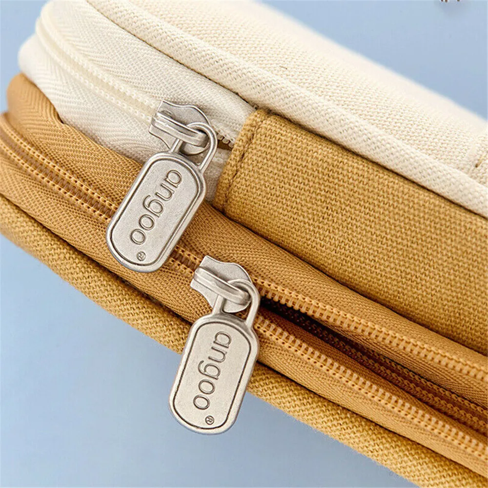 

Large Pencil Case Big Capacity Canvas Pen Marker Holder Pouch Bag Organizer Zipper,Middle High School College Office Supplies