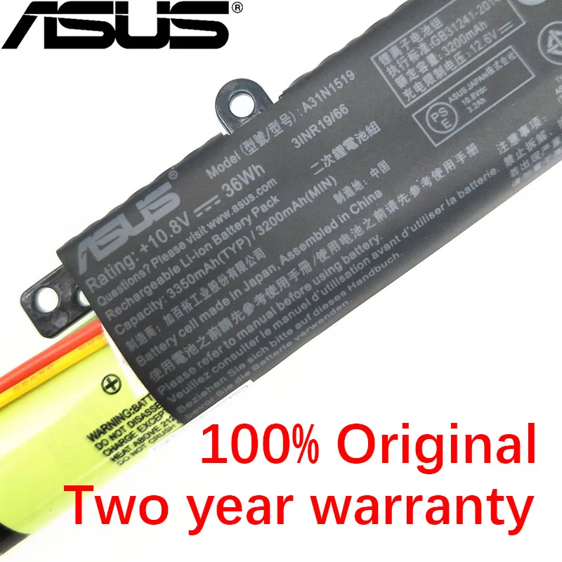 ASUS оригинальные A31N1519 Аккумулятор для ноутбука ASUS F540SC X540LJ F540UP7200 X540S R540L X540SA R540LA X540SC R540LJ 10,8 V 36WH